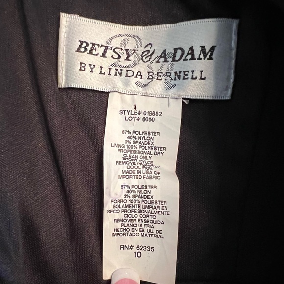 NWOT Betsy Adam Gorgeous Black Cocktail Dress Size10 - Picture 13 of 14